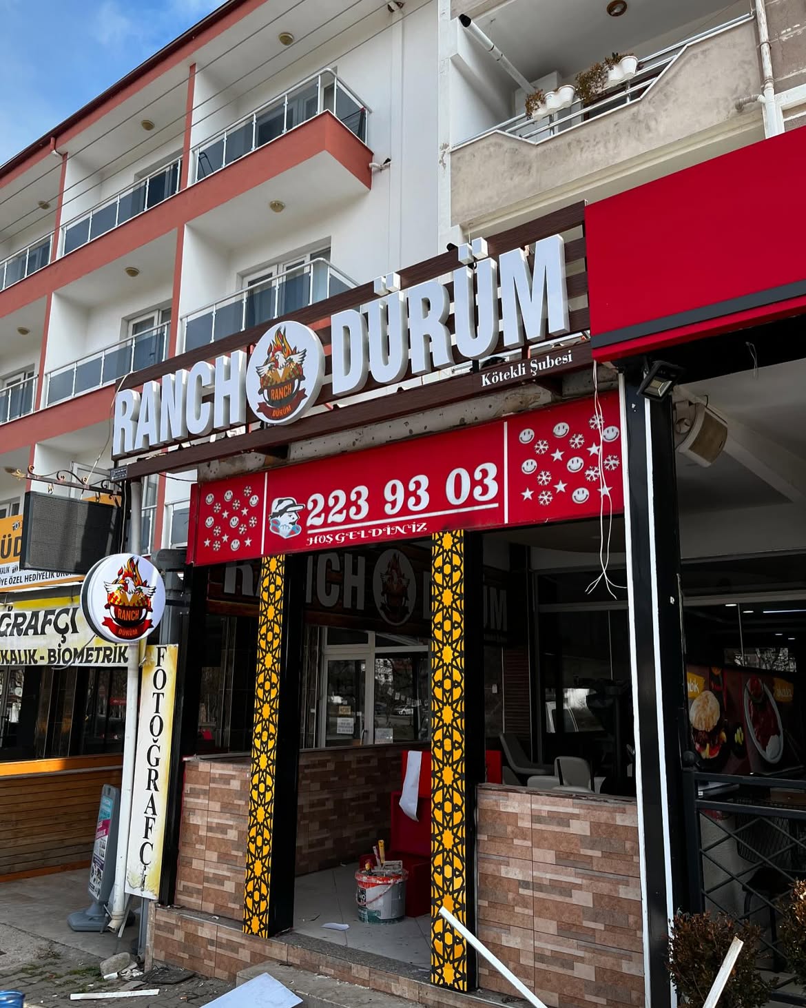 Ranch Dürüm Cephe ve Kutu Harf uygulaması